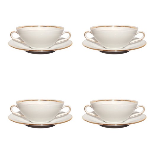 Antique service tasses - 4,