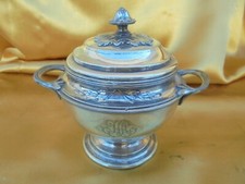 SUCRIER en métal Argenté