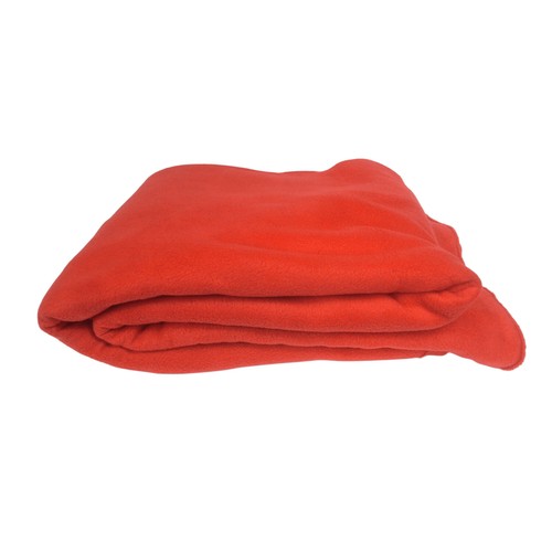 Couverture plaid polaire rouge - couverture,