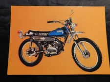 4) vintage postcard Yamaha AT2 MOTORCYCLE "COLLECTION THE MOST BEAUTIFUL MOTORCYCLES"