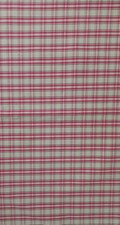Coupon tissu carreaux rose et