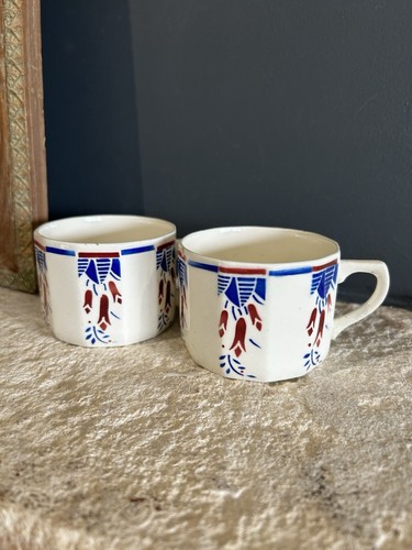 Tasses café anciennes terre - 2,