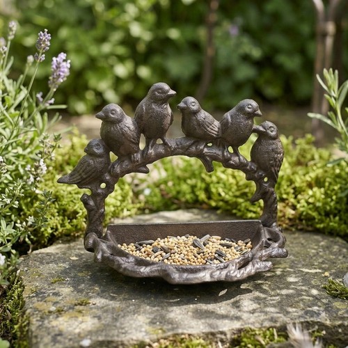 Mangeoire oiseaux fonte - en,