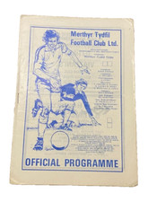 MERTHYR TYDFIL V CAERAU ATHLETIC - UNDATED BUT 1980'S