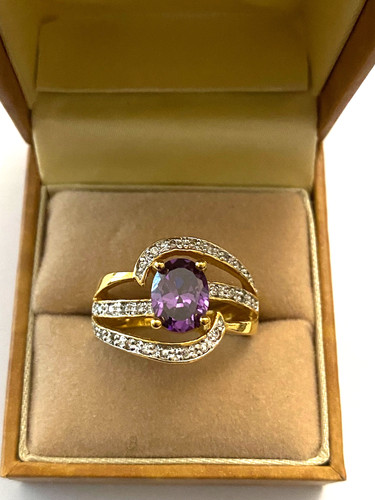 Bague plaqué orné d un - en, d'un