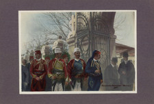 WWI, Shqipëria (Albania), Konsullata Kawassen Shkodra vintage silver print Tir