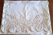 Nightcloth Pouch - Embroidered Cotton - Closed Dimensions 40cm x 30cm