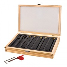 Outils au carbure pour tour à métaux 7 pièces 16 x 16 mm D20347
