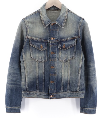 Veste jean distressée à - en,