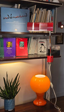 Rare Lampe Fase modèle Teide couleur rouge bras pivotant vis de serrage étagère