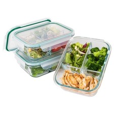 Boîtes repas en verre à 3