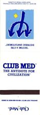 Club Med The Antidote For Civilization Vintage Matchbook Cover