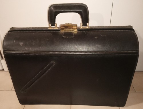 Mallette médecin cuir - médecin, noir