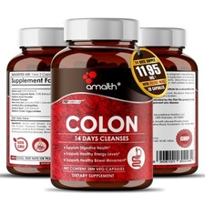 Colon 14 Days Cleanse Natural Detox Super Health 1195mg 28 Capsules