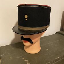 Vintage French Gendarme Hat, Army Uniform Cap Hat, Military Officers Kepi
