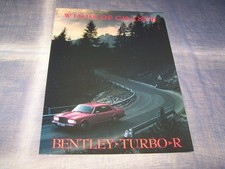 1985 Bentley Turbo R Superb Brochure!!!