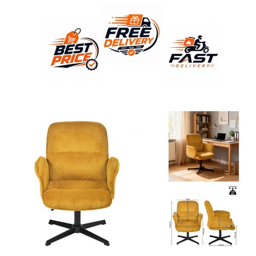 Chaise bureau jaune - bureau,