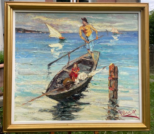 Peinture huile sur - À, l’huile