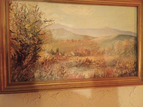 Tableau ancien huile sur toile - huile,