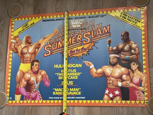 Wwe wwf vintage poster - -,