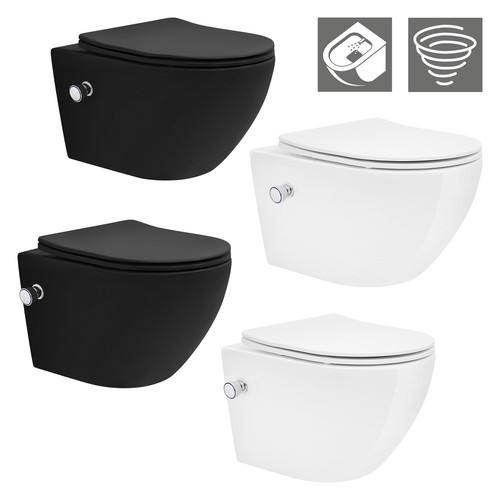 Suspendu sans rebord avec - wc,