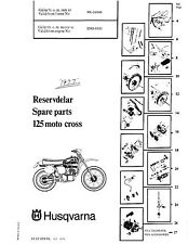 Husqvarna Parts Manual Book 1977 125 Moto Cross