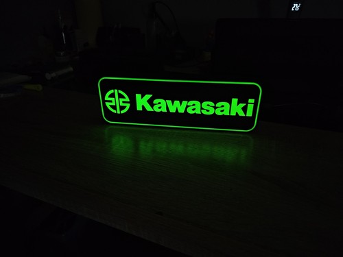 Enseigne kawasaki lumineux - enseigne,