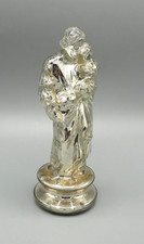 Saint Joseph en Verre Eglomisé, Statue Religieuse, XIXème