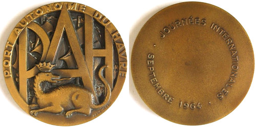 Médaille bronze port - médaille,