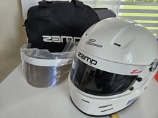 Zamp FSA-3 Helmet White Full Face SA2015 Autocross Size Large