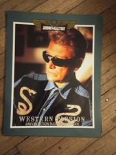 affiche de pub Johnny Hallyday legend western