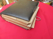 Ancien album photos anciennes - 20pages cartonnées tranche dorée -53 photos