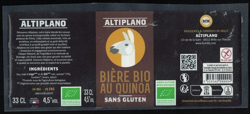 France beer label - label,