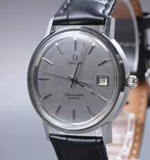 Vintage 1977 [Near MINT] Omega Seamaster Cal.1432 35mm Quartz Silver Dial Men's