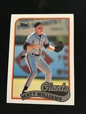 MATT WILLIAMS 1989 TOPPS