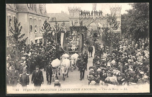 Cpa bourges fête de - cpa, bourges,
