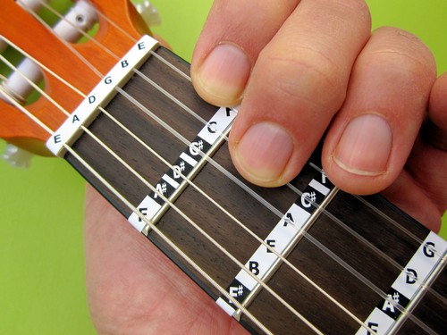 Guitare note autocollants 4 - note, 3/4