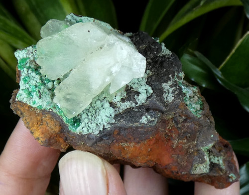 Conichalcite verte calcite - conichalcite,