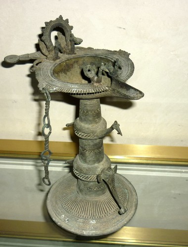 Lampe huile indienne en - à,