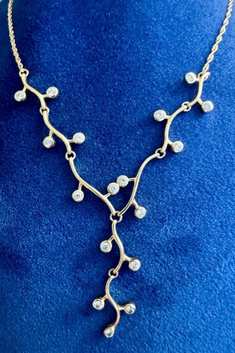 Collier branches cristaux - collier, 17