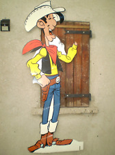 LARGE LUCKY LUKE CARDBOARD COMIC BOOK DISPLAY POSTER 157 cm