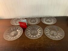 6 Baccarat Crystal Cut Plates (Price Per Piece)
