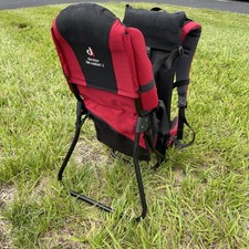 Deuter Kid Comfort 1 Baby Carrier Back Pack For Hiking Walking- Black Red 2003