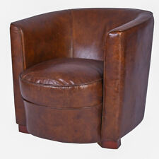 Fauteuil Cubus Clubsessel Art Déco En Cuir Fauteuil De Cocktail