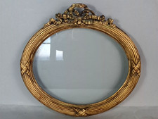 Cadre ancien ovale +verre