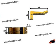 Cales Pieds Aluminium 84mm