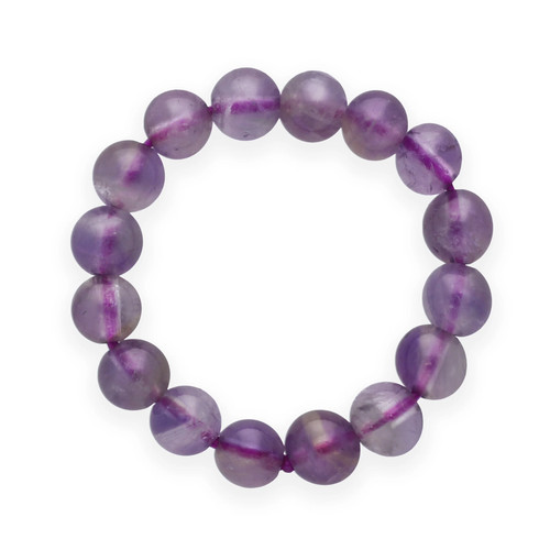Améthyste bague élastique - améthyste,