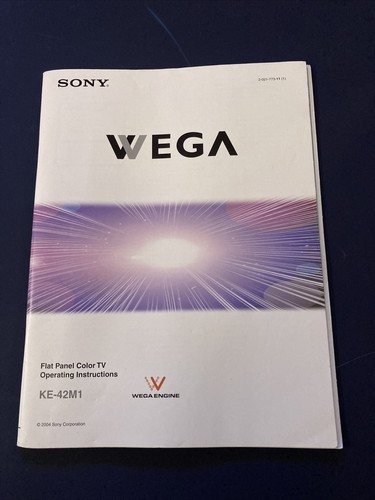 Sony wega plasma 42m1 - sony, ke-42m1