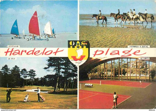 Carte postale hardelot - -,