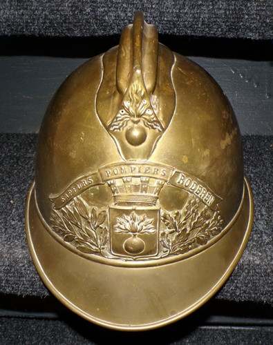 Ancien casque pompier - casque,